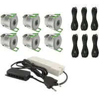 Livolo Les taches encastrées complètent une véranda complète de 6 | Deluxe 2 | Dimmable | Livo