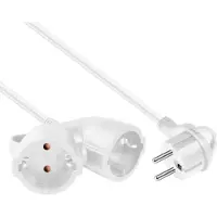 Allteq Cordon d'extension Schuko - Schuko mâle vers 2x Schuko femelle - Jusq