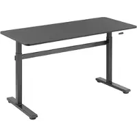 Allteq Bureau réglable en hauteur - 140 x 60 cm - Jusqu'à 40 kg