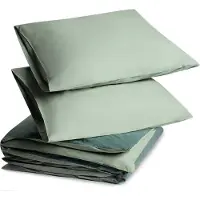 Yumeko - Parure de lit - Percale De Coton - 200x220 - Vert