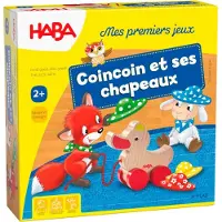 Haba Jeu éducatif Coin-coin et ses chapeaux pour les tout-petits et les enfants d'âge préscolaire