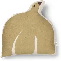 Ferm Living Coussin Oiseau Swif Yellow
