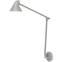 Louis Poulsen NJP Long Applique Light Aluminium Grey | Without cord and with wall box | 3000 K