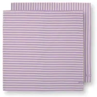 Pip studio Torchon Pip Studio Stripes Lilac 65 x 65 cm (Lot de 2)