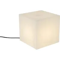 QAZQA Lampe d'extérieur moderne blanche 30 cm carrée IP44 - Nura
