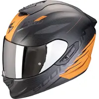 Scorpion EXO-1400 Evo II Air Luma Mat Noir Orange Casque Intégral Taille 2XL
