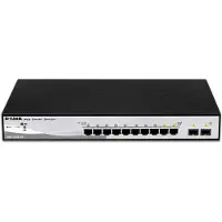 D-Link Switch Smart+ 8 ports - DGS-1210-10 - 10/100/1000Mbps + 2 ports SFP