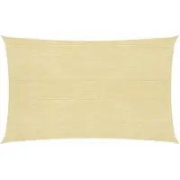 vidaXL Voile d'ombrage 160 g/m² Beige 2,5x4,5 m PEHD