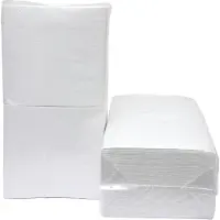 White Label Izzy Horeca et Cate - Servet Euro Blanco 1/4 Boîte pliante a 4500 pièces