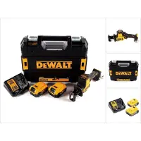 DeWalt DCS 369 P2 Scie sabre sans fil 18 V + 2x batterie 5,0 Ah + chargeur + TSTAK