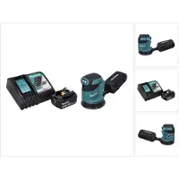 Makita DBO 180 RF1 Ponceuse excentrique sans fil 18 V -125 mm + 1x Batterie 3,0 Ah + Chargeur