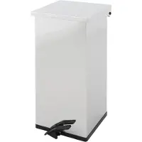 Dutch Design Brand Poubelle à pédale Carro-Kick - l. 300 x P 300 x H 600 mm - 55 l - ignifuge - inox