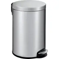 EKO - Poubelle à pédale Serene 12 litres - Acier inoxydable et plastique - Acier inoxydable mat