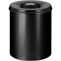 V-Part Corbeille à papier auto-extinguible 80 L Noir