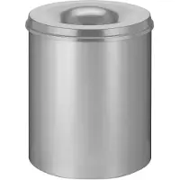 Vepa Bins Corbeille à papier auto-extinguible, capacité 80 l, h x Ø 540 x 465 mm, corps, Poubelle, Gris