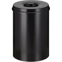 V-Part - Feuerlöschender Papierkorb 30 Liter - Steel - Schwarz