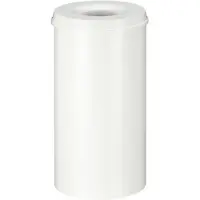 V-Part - Feuerlöschender Papierkorb 50 Liter - Steel - Grauweiß (R9002)