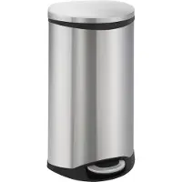 EKO Poubelle à Pédale EKO Shell Bin Mat Silver Inox 30L