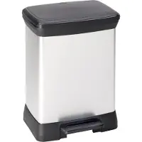 Curver Decobin 30 Litres Argent