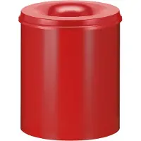 Kaiser+Kraft Corbeille à papier, auto-extinguible, Poubelle, Rouge