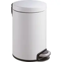 EKO - Serene Treteimer 20 Liter - Stainless steel Plastic - Weiß