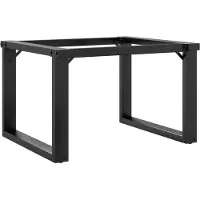 vidaXL Pieds de table basse piètement en O 50x40x38 cm acier