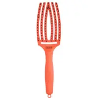 Olivia Garden Brosse à doigts Care Iconic en poils de sanglier et nylon Orange Dream