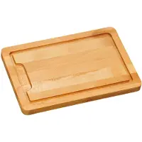 Kesper Planche à découper en bois de hêtre, 32x21x2 cm, Planche à découper, Marron