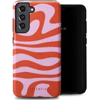 Selencia Coque arrière Vivid Samsung Galaxy S21 FE - Dream Swirl Pink