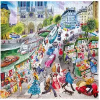 Eeboo Puzzle 1000 pièces Paris Bookseller