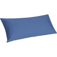 Yumeko - Taie d'oreiller - Percale De Coton - 40x80 - Bleu