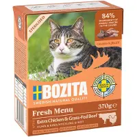 Bozita Tetra Bouchées en gelée 6 x 370 g - Sterilised poulet, bœuf
