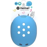 Yvolution casque enfant bleu - casque ajustable pour enfant - casque vélo