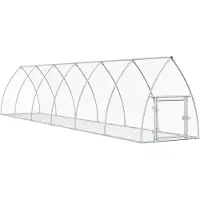 vidaXL Cage à lapins Argentée 600x105x120 cm Acier galvanisé