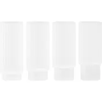 Ferm Living Ripple Verres à boire longs - Lot de 4 Frosted