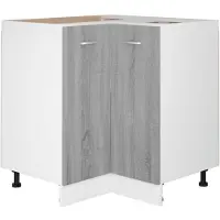 vidaXL Armoire de cuisine Lyon Gris Sonoma 75,5x75,5x81,5 cm Matériau dérivé du bois