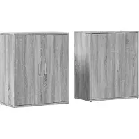 vidaXL Sideboards 2 pcs. Chêne gris Sonoma 60x31x70 cm Bois composite