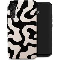 Selencia Coque arrière Vivid Samsung Galaxy A34 (5G) - Art Wave Black