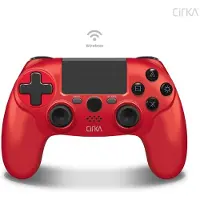 Hyperkin Manette sans fil Nuforce - PS4/PC/Mac (Rouge) (PC, PS4), Manette, Rouge