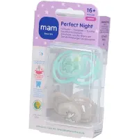 Mam Perfect Night Tétine Silicone Unisexe 16 mois et + 2 pc(s) Sucette(S)