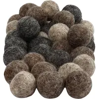 Creativ Company Boules de feutre, D : 20 mm, tons naturels, 64pcs.