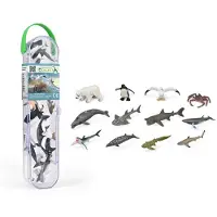 Collecta Boîte de 12 figurines peintes à la main Animaux marins 3 A1211