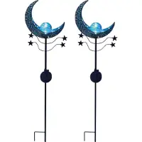 Luxform Joli lot de 2 Mandala Moon bleu