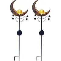 Luxform Joli lot de 2 Mandala Moon Orange