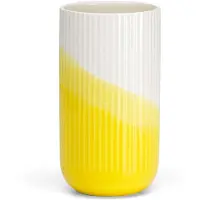 Vitra Herringbone Vessels Vase Ribbed Yellow