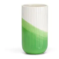 Vitra Herringbone Vessels Vase Ribbed Green