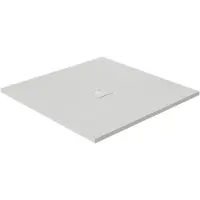 Luca Varess Classy receveur de douche 90 x 90 cm marbre composite blanc mat structure rock