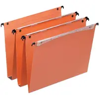 Esselte Orgarex Kori Vertical Suspension File, A4, Cardboard, Metal, Orange, 220 g/m², FSC, 396 mm (A4)