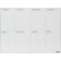 Desq Agenda hebdomadaire 4320 Métal Blanc