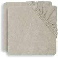 Jollein Housse Matelas à Langer Jollein Badstof Nougat (Pack de 2) (50 x 70 cm)